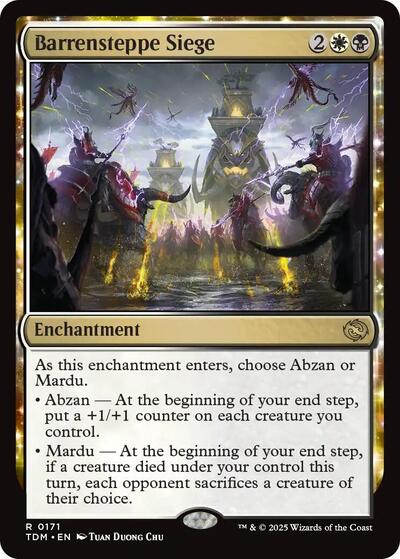 Barrensteppe Siege (Tarkir: Dragonstorm) Light Play Foil