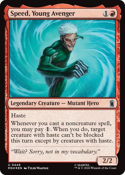 Speed, Young Avenger (Surge Foil) (Marvel Super Heroes) Near Mint Foil
