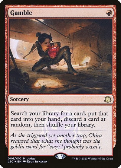 Gamble (Promos: Judge) Heavy Play Foil