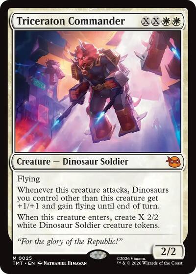 Triceraton Commander (Teenage Mutant Ninja Turtles) Near Mint Foil