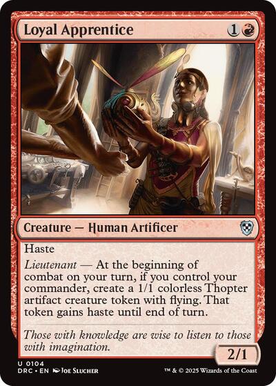 Loyal Apprentice (Commander: Aetherdrift) Light Play