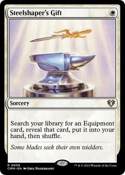 Steelshaper's Gift (Commander Masters) Damaged / Poor Foil