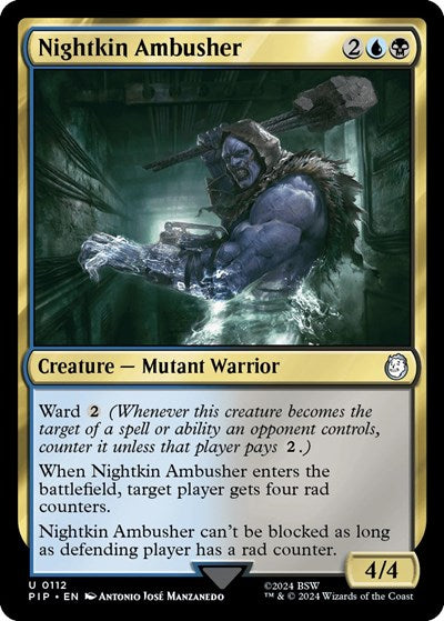 Nightkin Ambusher (Universes Beyond: Fallout) Light Play Foil