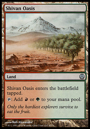 Shivan Oasis (Duel Decks: Phyrexia vs The Coalition) Light Play