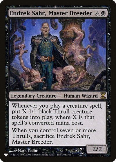 Endrek Sahr, Master Breeder (The List) Medium Play