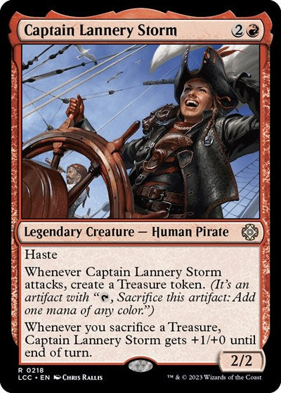 Captain Lannery Storm (Commander: The Lost Caverns of Ixalan) Light Play