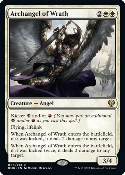 Archangel of Wrath (Promo Pack: Dominaria United) Light Play Foil