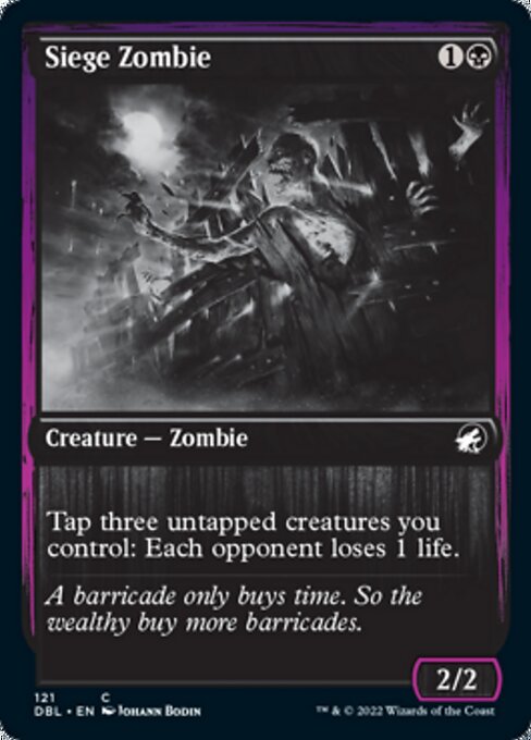 Siege Zombie (Innistrad: Double Feature) Light Play