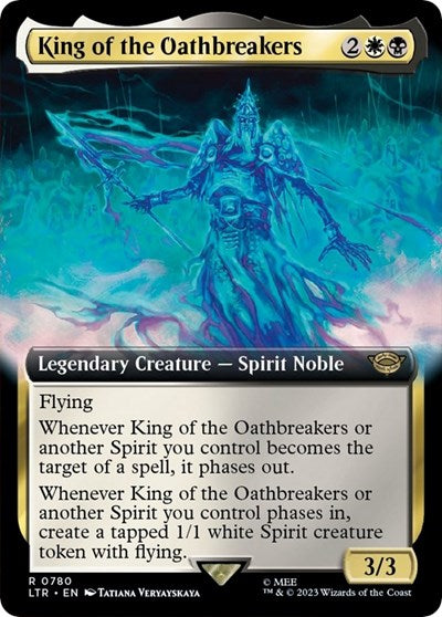 King of the Oathbreakers (Extended Art) (Surge Foil) (Universes Beyond: The Lord of the Rings: Tales of Middle-earth) Light Play Foil