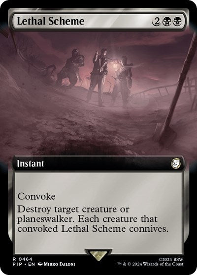 Lethal Scheme (Extended Art) (Universes Beyond: Fallout) Medium Play Foil