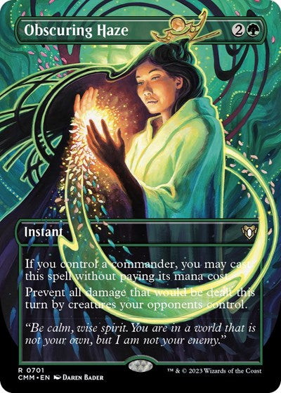 Obscuring Haze (Borderless) (Commander Masters) Damaged / Poor