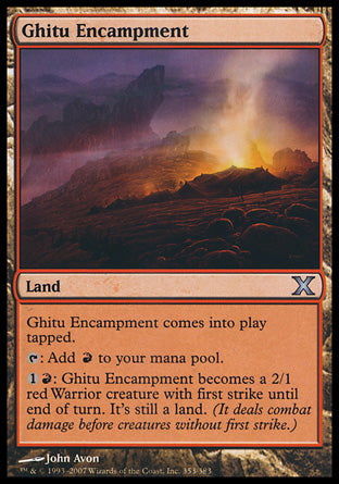 Ghitu Encampment (10th Edition) Medium Play