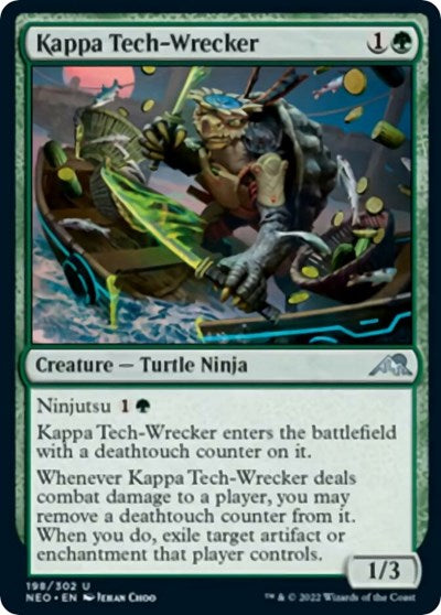 Kappa Tech-Wrecker (Kamigawa: Neon Dynasty) Medium Play Foil