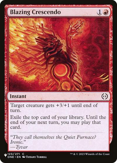 Blazing Crescendo (The List) Near Mint