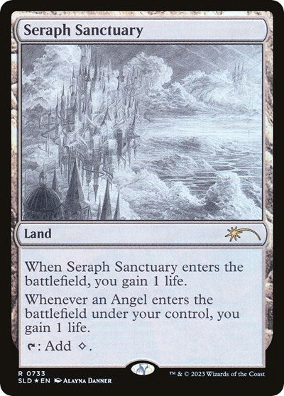 Seraph Sanctuary (733) (Sketch Showcase) (Secret Lair) Light Play Foil