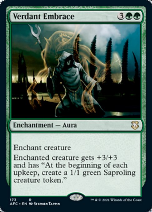 Verdant Embrace (Commander 2021 Forgotten Realms) Medium Play