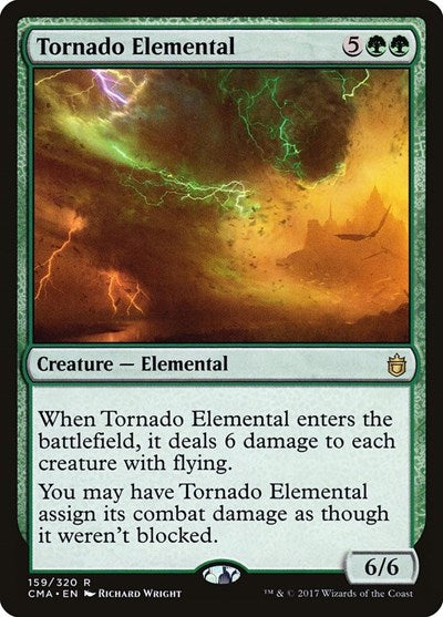 Tornado Elemental (Commander Anthology) Medium Play