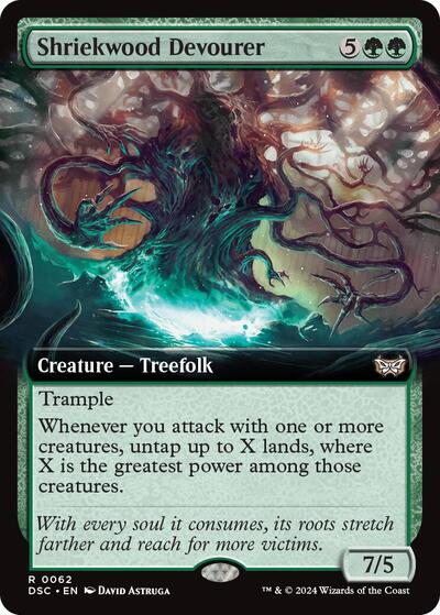 Shriekwood Devourer (Extended Art) (Commander: Duskmourn: House of Horror) Near Mint