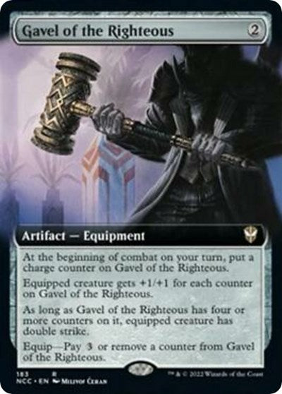 Gavel of the Righteous (Extended Art) (Commander: Streets of New Capenna) Near Mint