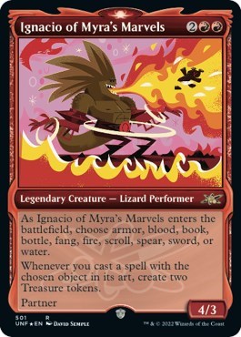 Ignacio of Myra's Marvels (Showcase) (Galaxy Foil) (Unfinity) Medium Play Foil