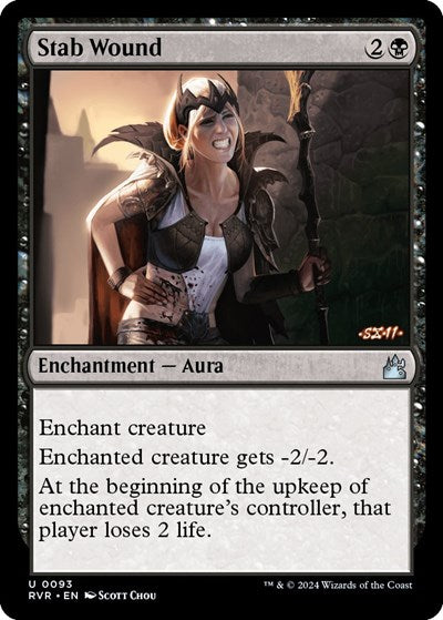Stab Wound (Ravnica Remastered) Light Play