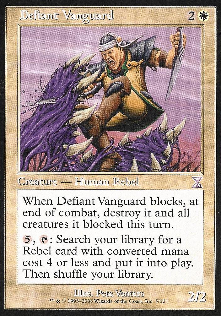 Defiant Vanguard (Time Spiral Time Shifted) Medium Play
