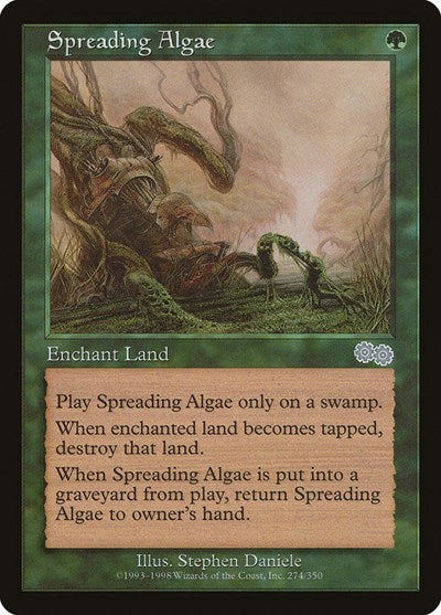 Spreading Algae (Urza's Saga) Damaged / Poor