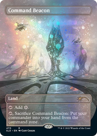Command Beacon (Borderless) (Galaxy Foil) (Secret Lair) Near Mint Foil