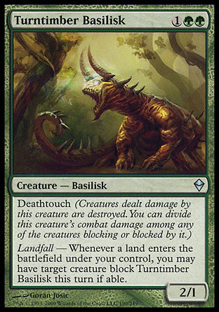 Turntimber Basilisk (Zendikar) Light Play