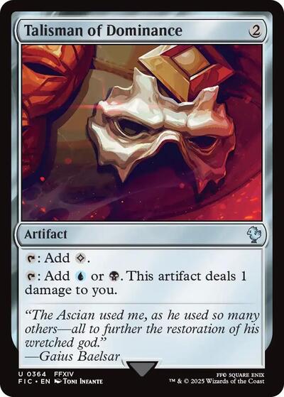 Talisman of Dominance (Surge Foil) (Commander: FINAL FANTASY) Near Mint Foil