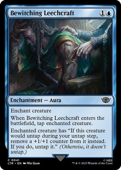 Bewitching Leechcraft (Universes Beyond: The Lord of the Rings: Tales of Middle-earth) Medium Play Foil