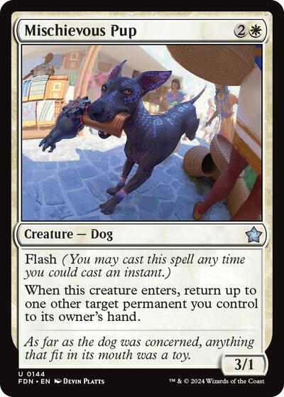 Mischievous Pup (Foundations) Light Play Foil