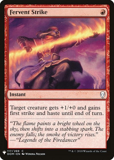 Fervent Strike (Mystery Booster) Near Mint
