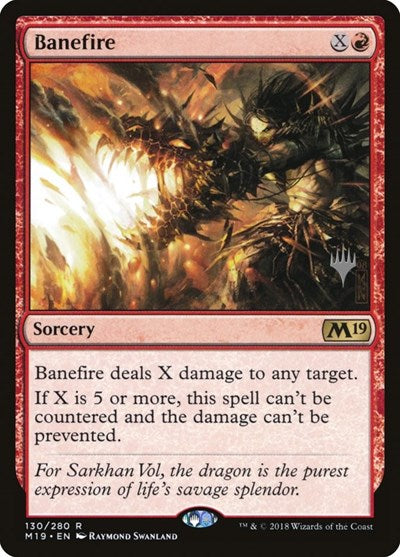 Banefire (Promo Pack: Core Set 2020) Near Mint Foil