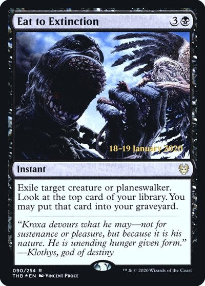Eat to Extinction (Promos: Prerelease Cards) Light Play Foil