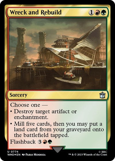 Wreck and Rebuild (Surge Foil) (Universes Beyond: Doctor Who) Near Mint Foil