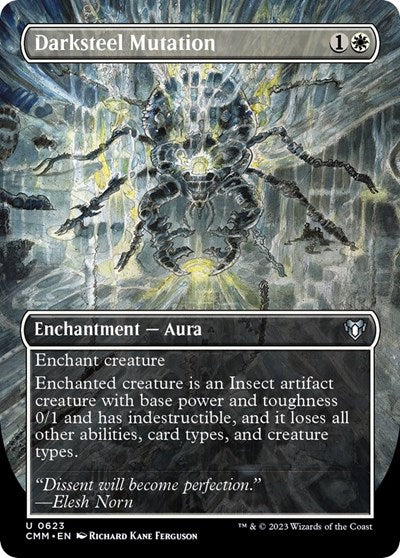 Darksteel Mutation (Borderless) (Commander Masters) Light Play