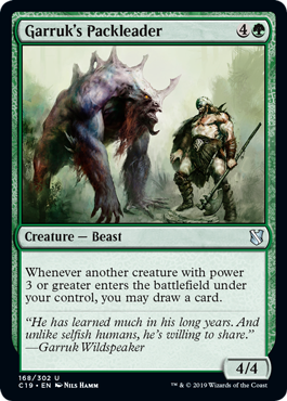 Garruk's Packleader (Commander 2019) Light Play