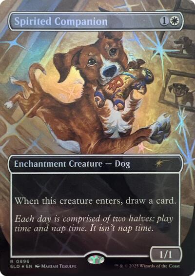 Spirited Companion (0896) (Rainbow Foil) (Secret Lair) Near Mint Foil