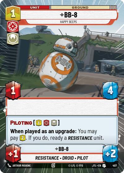 BB-8 Happy Beeps (Hyperspace) (Jump to Lightspeed) Near Mint