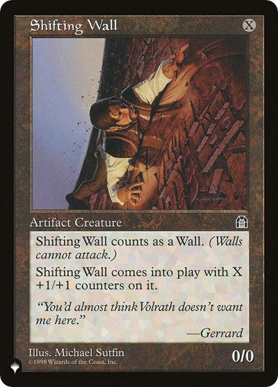 Shifting Wall|0|0|0.00