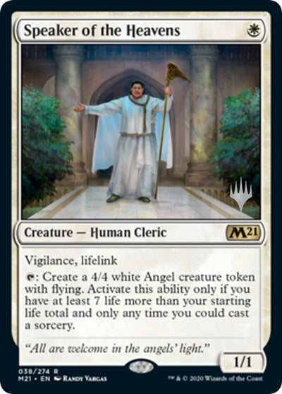 Speaker of the Heavens (Promo Pack: Core Set 2021) Light Play
