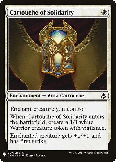 Cartouche of Solidarity (Mystery Booster) Light Play