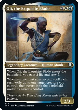 Oji, the Exquisite Blade (Etched Foil) (Commander Legends: Battle for Baldur's Gate) Light Play Foil