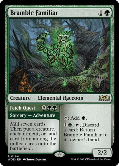 Bramble Familiar (Promo Pack: Wilds of Eldraine) Light Play Foil