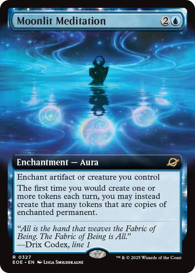 Moonlit Meditation (Extended Art) (Edge of Eternities) Near Mint