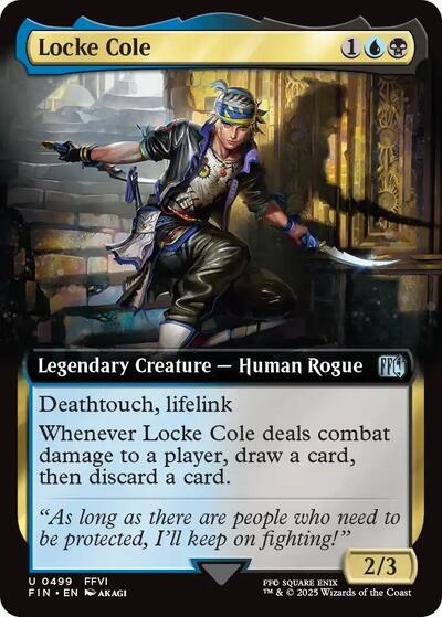 Locke Cole (Extended Art) (Universes Beyond: FINAL FANTASY) Near Mint