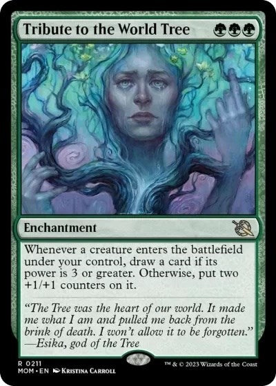 Tribute to the World Tree (March of the Machine) Damaged / Poor