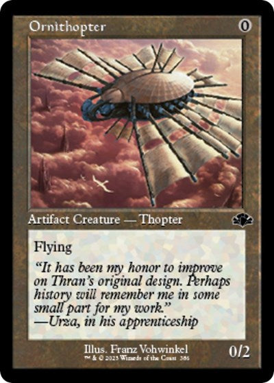 Ornithopter (Retro Frame) (Dominaria Remastered) Near Mint Foil