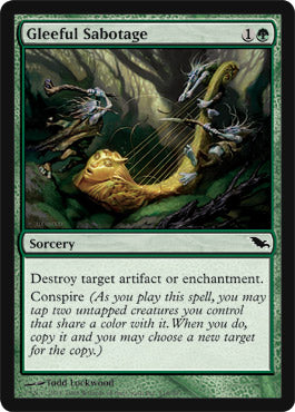 Gleeful Sabotage (Shadowmoor) Medium Play